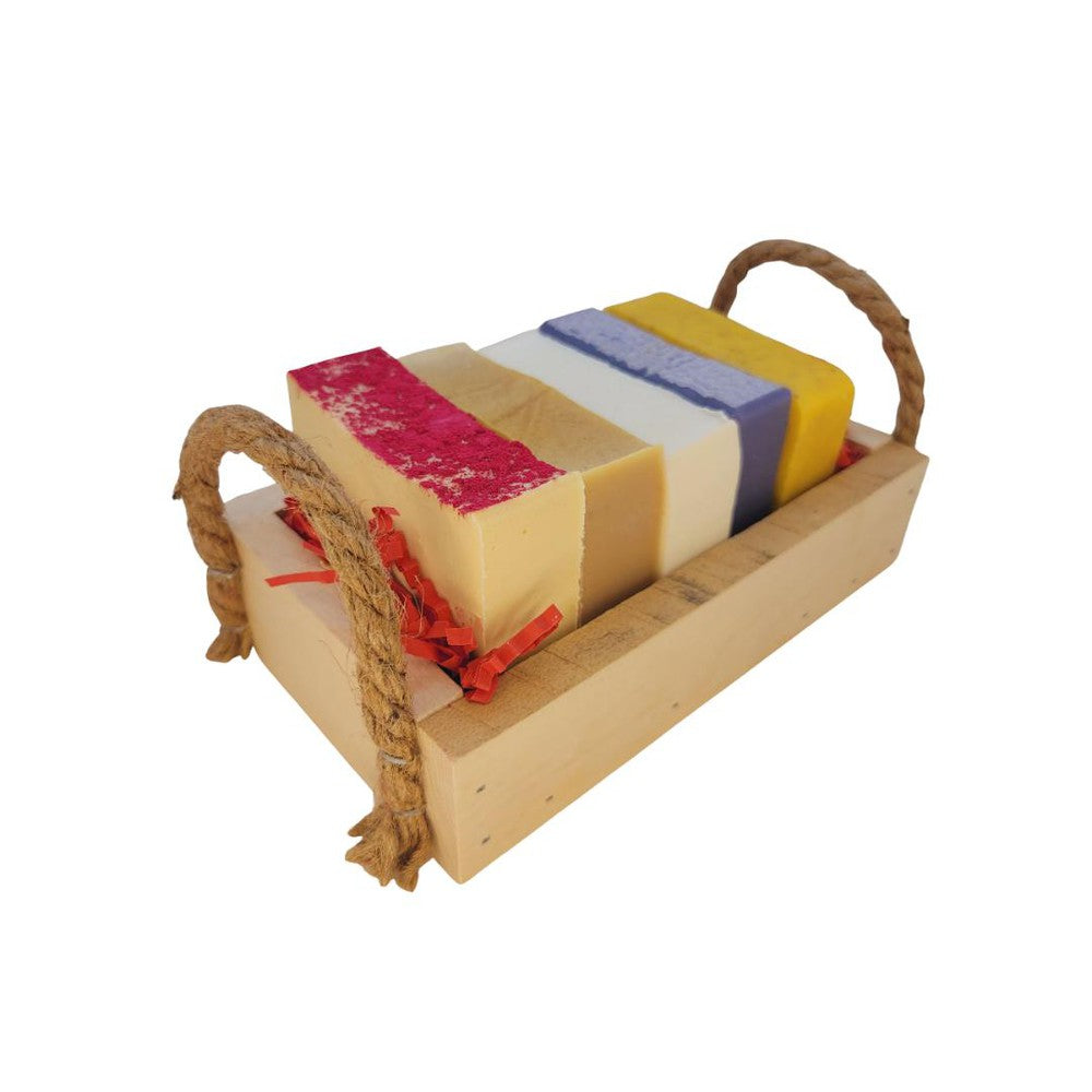 5 Piece Soap Sets With Custom Repurposed Beds - Steel & Saffron Bath Boutique Inc.
