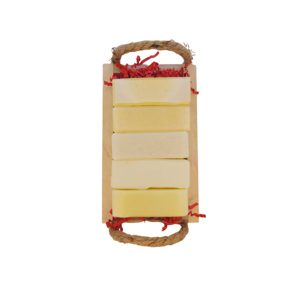 5 Piece Soap Sets With Custom Repurposed Beds - Steel & Saffron Bath Boutique Inc.