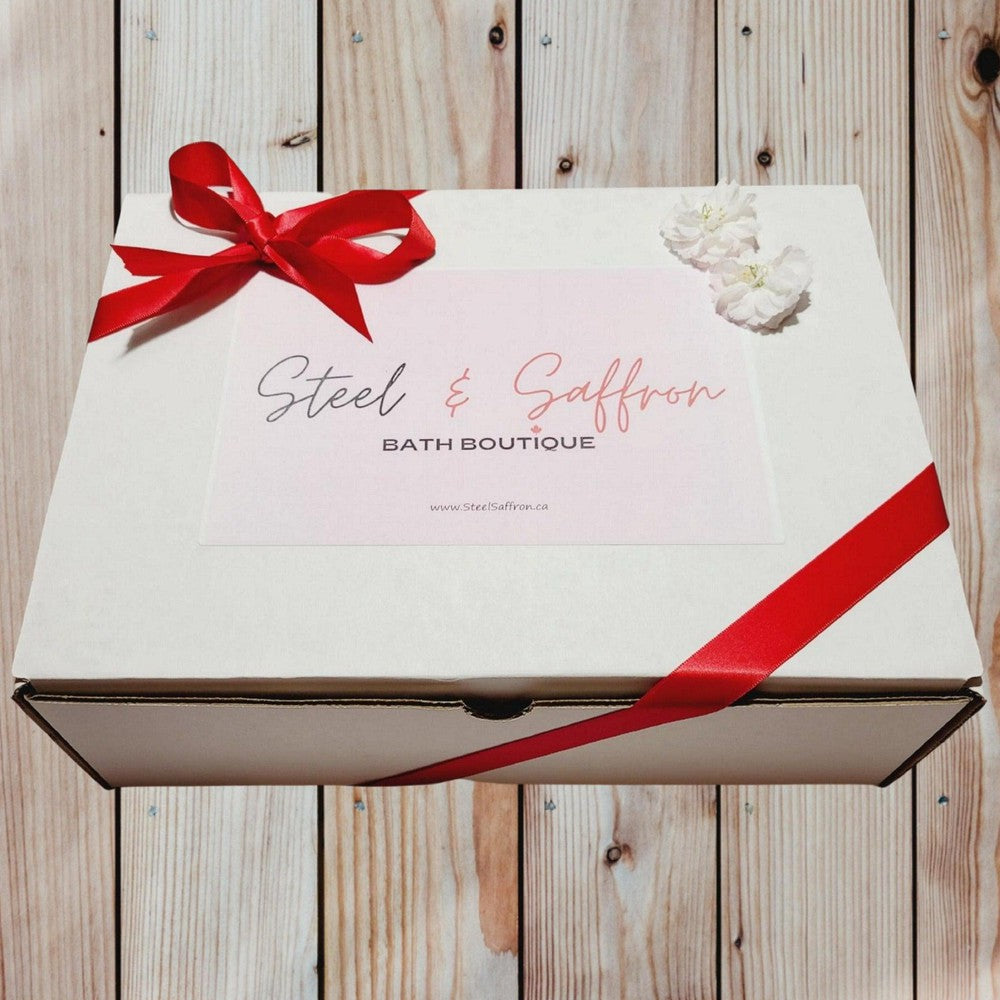 Deluxe Natural Bath Gift Set - Steel & Saffron Bath Boutique Inc.