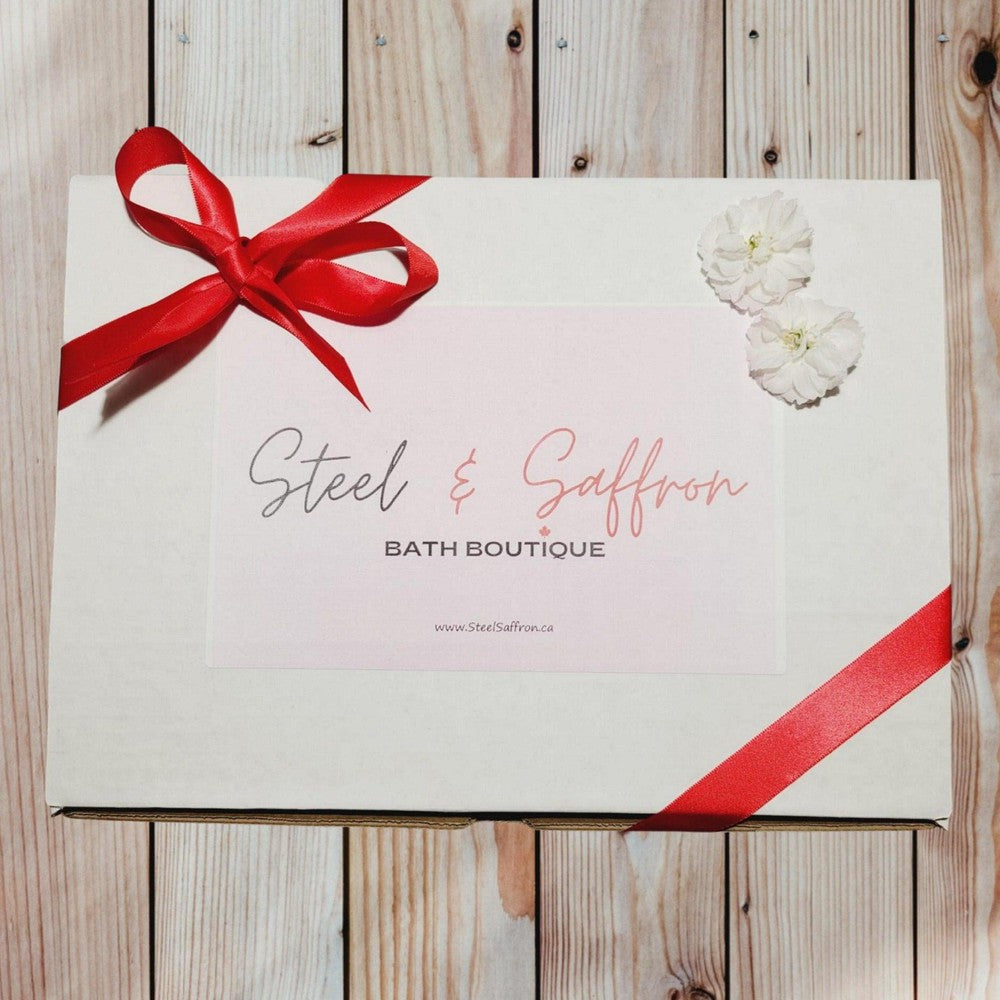 Deluxe Natural Bath Gift Set - Steel & Saffron Bath Boutique Inc.