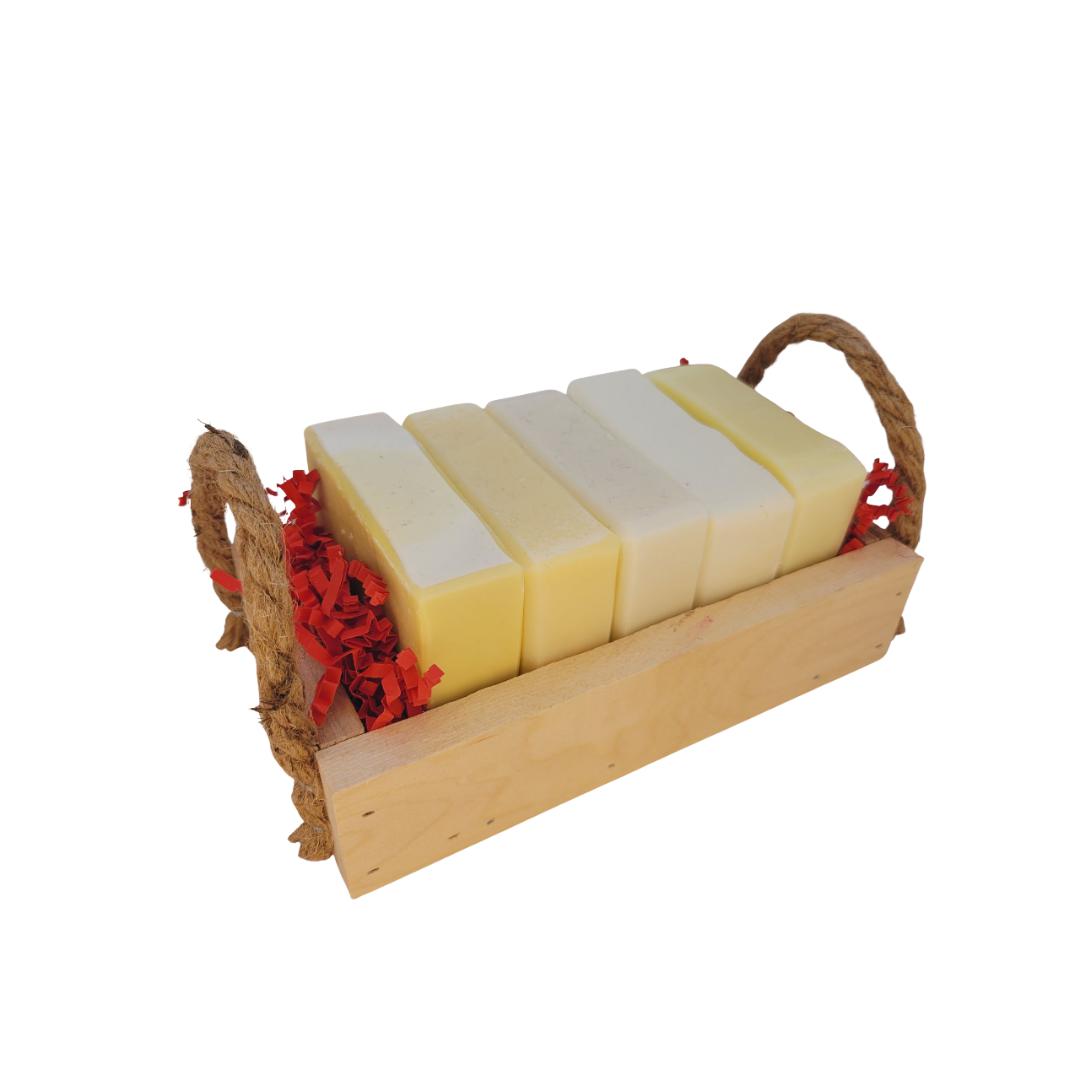 5 Piece Soap Sets With Custom Repurposed Beds - Steel & Saffron Bath Boutique Inc.