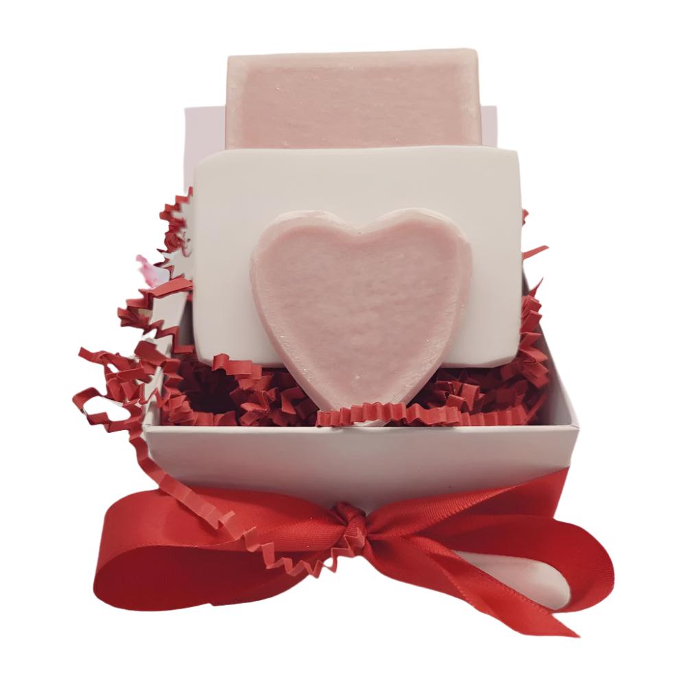 Enchanted Love Natural Soap Box Set with Heart Pendant