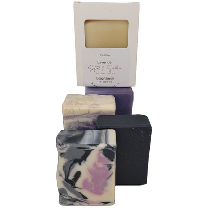 Luxurious Lavender Soap Bar 5 Pack - Organic, Soothing, & Naturally Cleansing