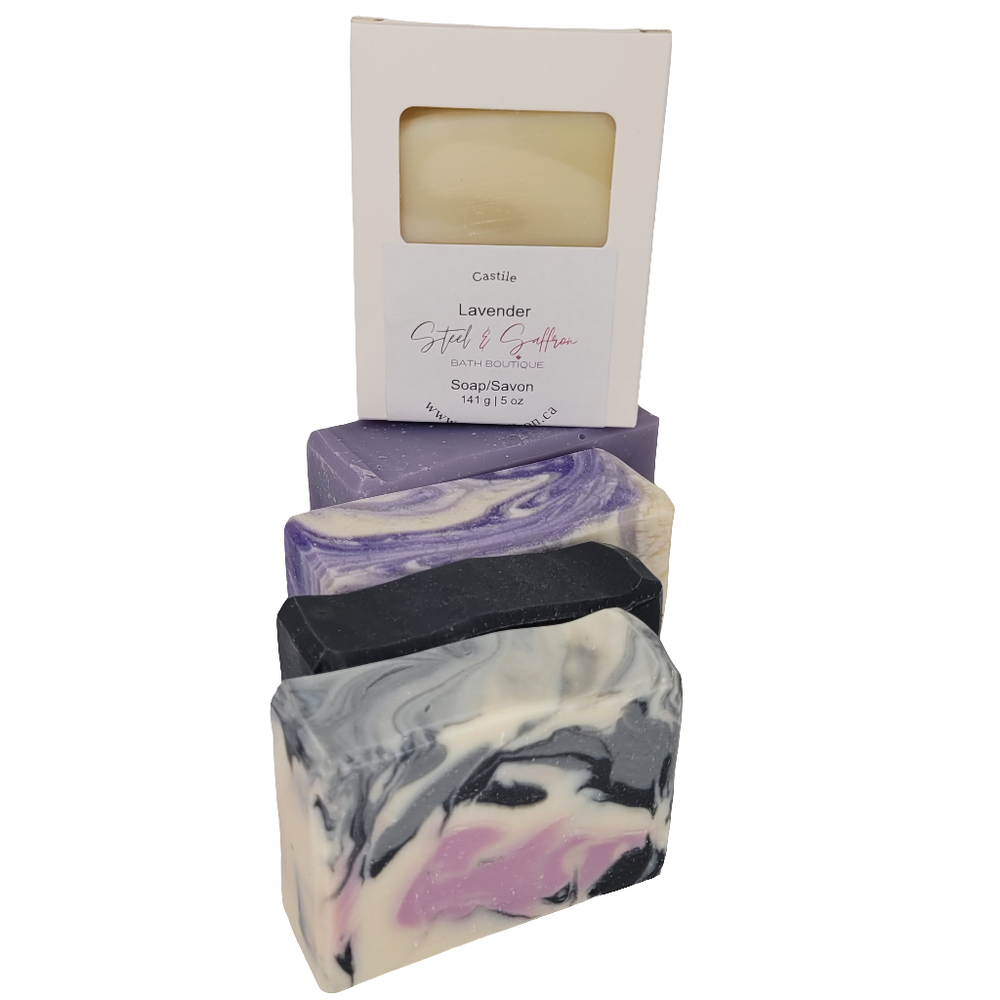 Luxurious Lavender Soap Bar 5 Pack - Organic, Soothing, & Naturally Cleansing