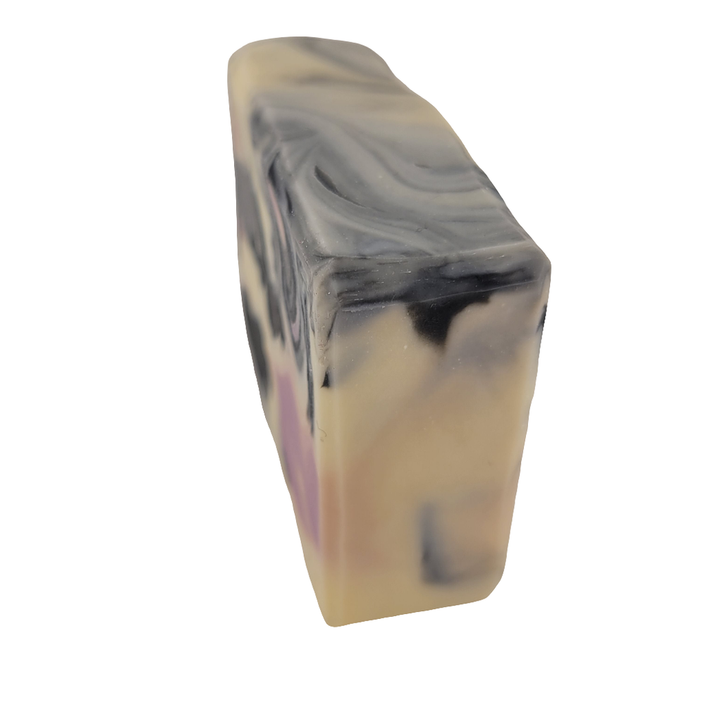 Natural Lavender Soap Bars with Shea Butter & Charcoal | 4oz | Steel & Saffron