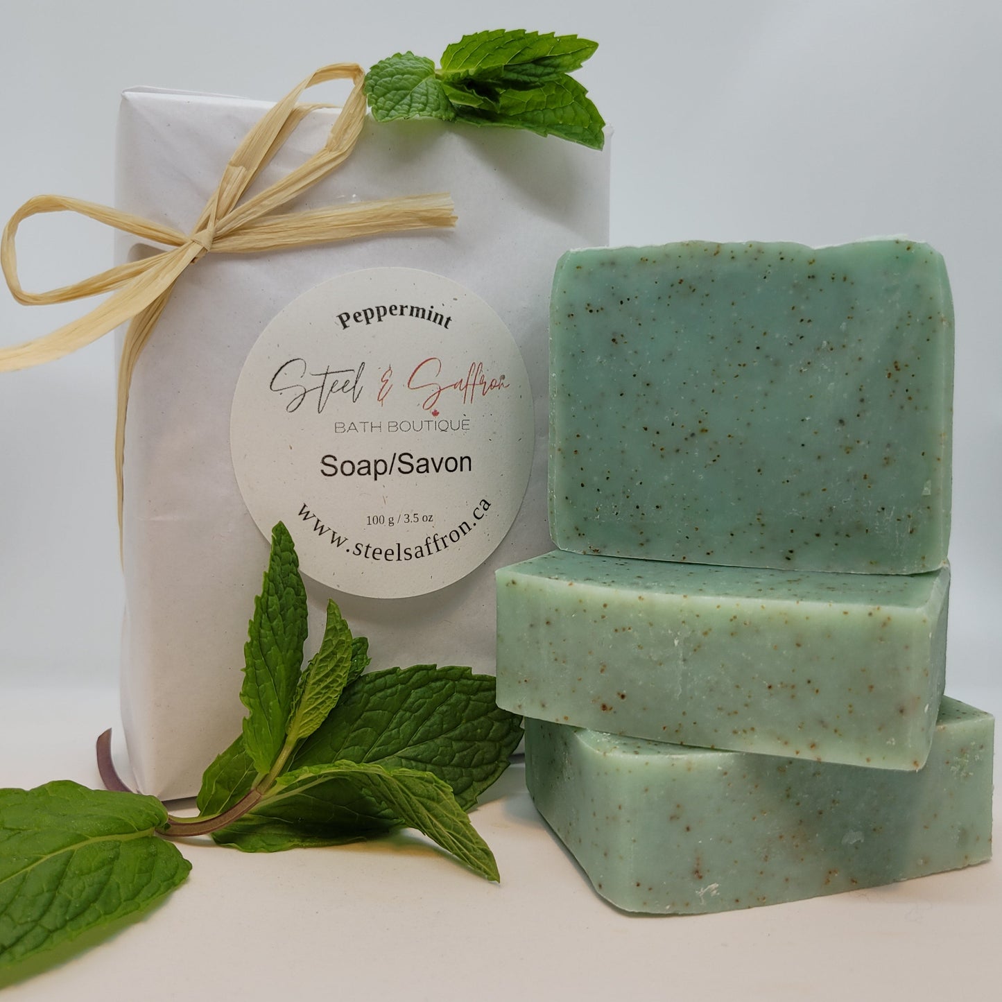 Natural Peppermint Soap For Hands & Body