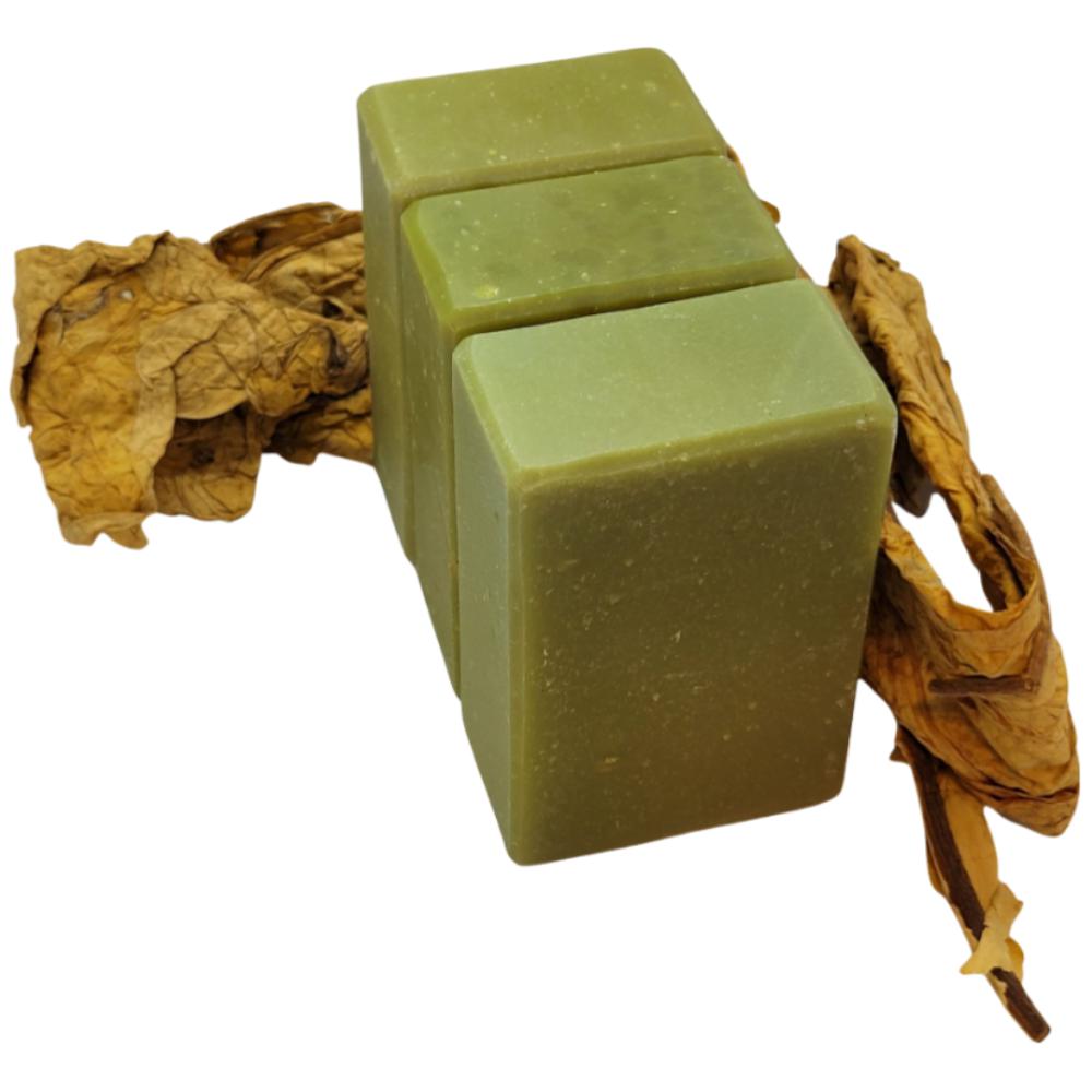 Shea Butter & Tobacco Leaf Soap - 3 Pack